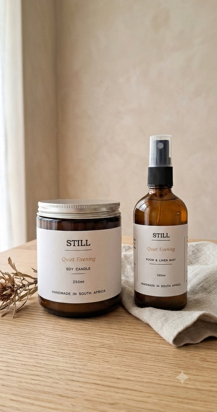Quiet Evening Candle + Mist Pairing